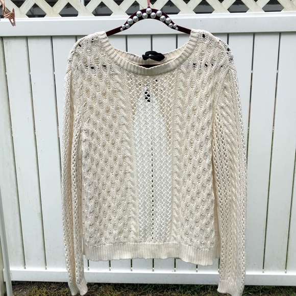 XL open bow back sweater Bethany mota open knit - Picture 3 of 6